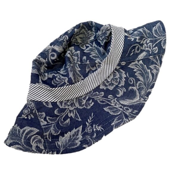 Lillie & Cohoe Floral Tapestry Brimmed Sun Bucket Hat - handmade in Canada 🇨🇦 - Picture 8 of 10